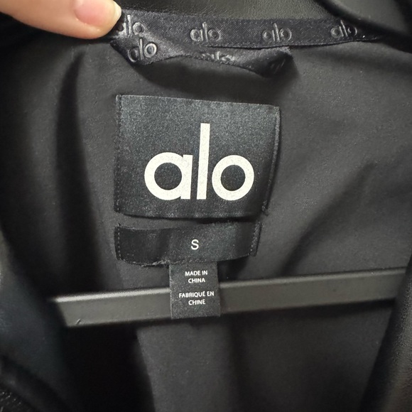 ALO Yoga Black Leather Jacket - Picture 8 of 11